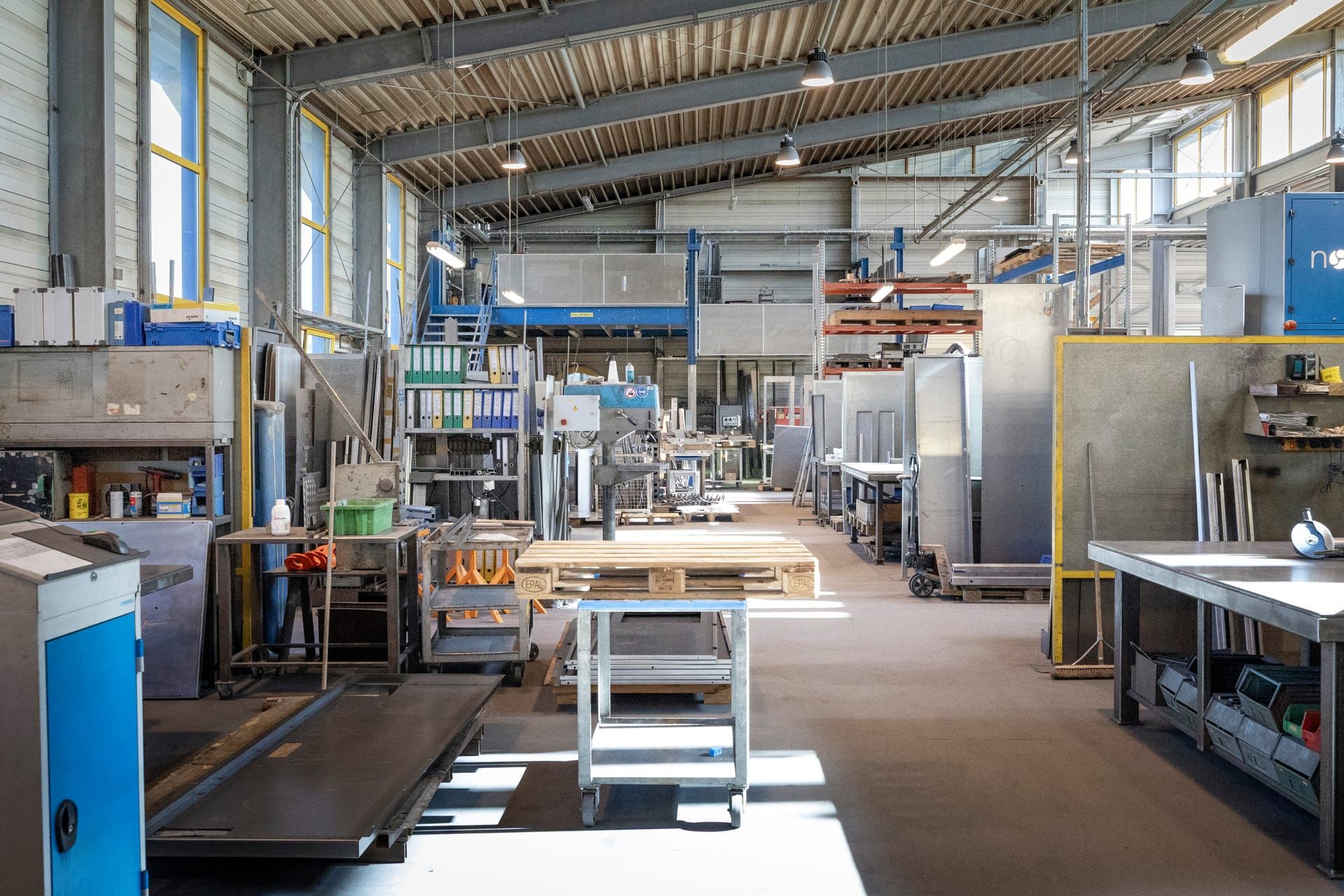 View into the Henning Dierk production hall