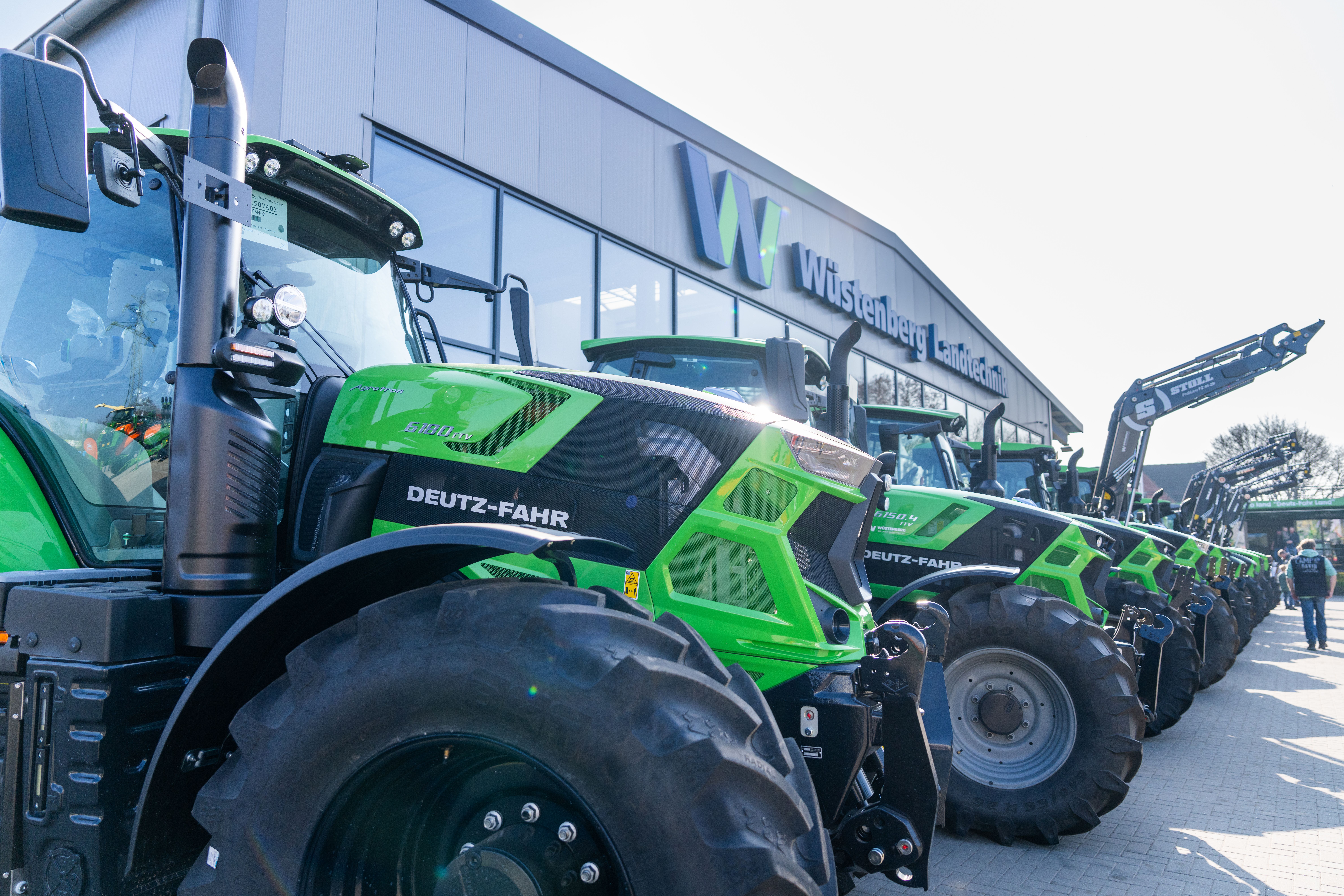 Tractor at location