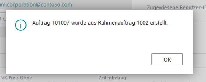 Info zur Auftragsnummer