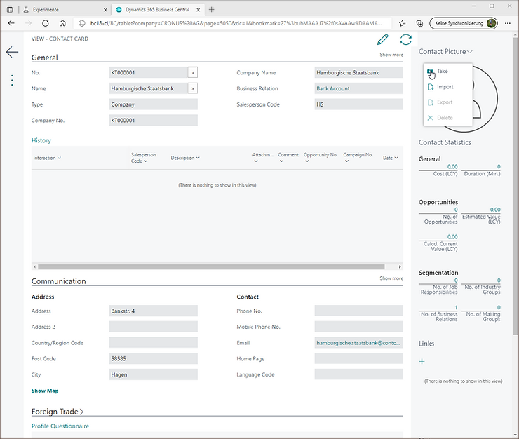 Take a photo using local webcam