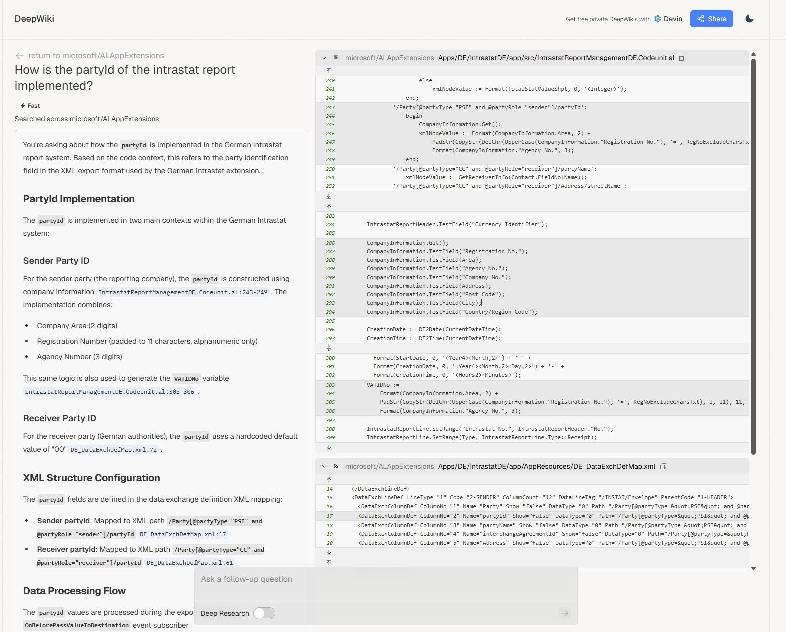 How Deepwiki is responding