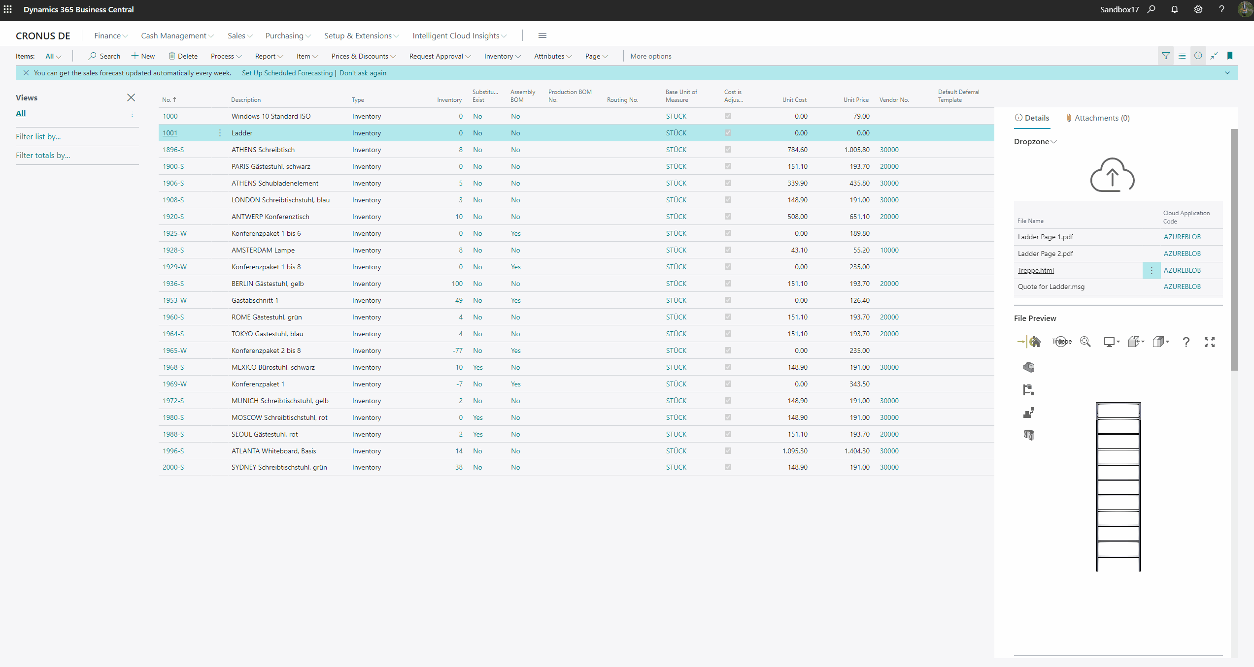 Merge function in Business Central