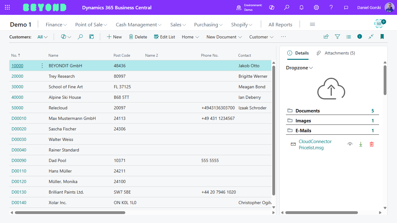 Every Entity has a Drop Zone and configurable Categories